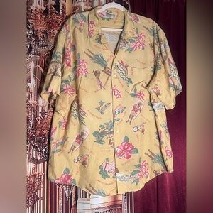 Vintage Men's banana republic Hawaiian Print Shirt